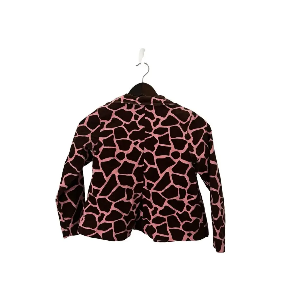 Gymboree Giraffe Club‎ girls size 8 pink brown jacket girls vintage
